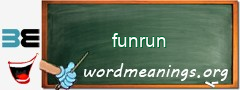 WordMeaning blackboard for funrun